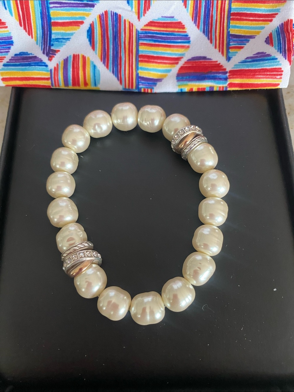 Brighton Neptune rings pearl stretch bracelet